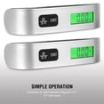 thumbnail image 3 of Digital Luggage Scale, 50kg Portable Travel Electronic Scale,Tare Function, Temperature Sensor, 3 of 8