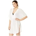 thumbnail image 3 of Ralph Lauren WHITE Crinkle Rayon Cover-Up Tunic Dress, US Small, 3 of 4