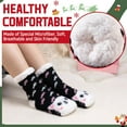 thumbnail image 2 of Kids Girls Slipper Fuzzy Socks Soft Warm Cozy Animal Anti-Slip Winter Thermal Christmas Indoor Socks, 2 of 6