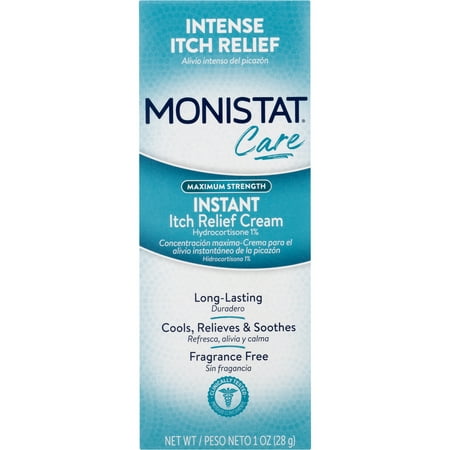 Monistat Care Instant Itch Relief Cream, Maximum Strength, 1 (Best Treatment For Vaginal Itching)
