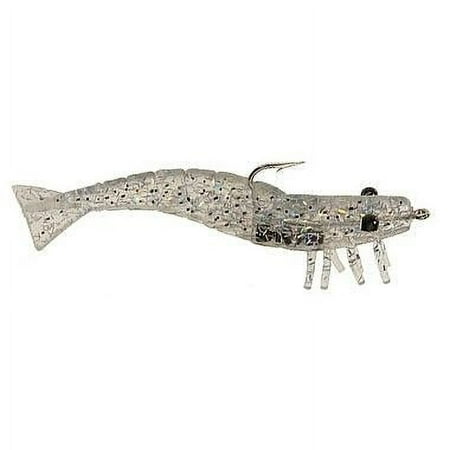 D.O.A. FSH-3-3P-382 Shrimp Holographic Glitter 3 Soft Plastic Fishing Lure