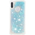 thumbnail image 3 of Compatible with Samsung Galaxy A11 Case Glitter Liquid Cute Clear Phone Case Floating Quicksand Shockproof Protective Bumper Silicone Soft TPU Case for Samsung Galaxy A11 Star Blue YB, 3 of 14