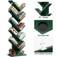 thumbnail image 3 of 10-Tier Deep Green Evergreen Storage Tree - Organized Christmas Cheer for Any Room, Tree Bookshelf for Living Room, 3 of 8