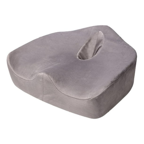 Billuyoard Almohadilla Premium para hemorroides para un alivio eficaz del dolor y comodidad, almohadilla de descompresión para las vértebras de Juegos de cama Gris plateado pequeño
