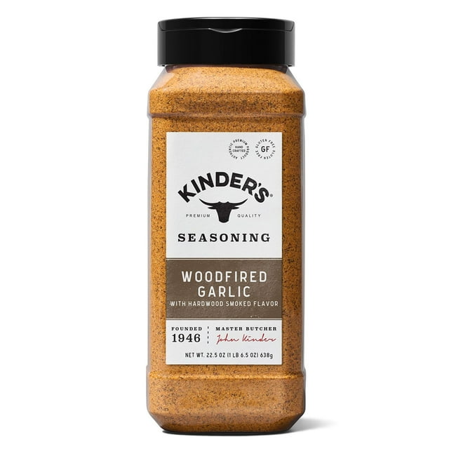 Kinder's Woodfired Garlic with Smoked Flavor Seasoning, 23 oz.