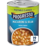 Progresso Vegetable Classics, Macaroni and Bean Canned Soup, 19 oz