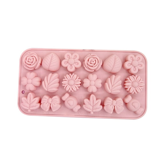 ETHKIA Rose Leaves Silicone Molds - Chocolate Candy Cake Soap Candle DIY Kit - Food Grade Heat Resistant Baking Tool A