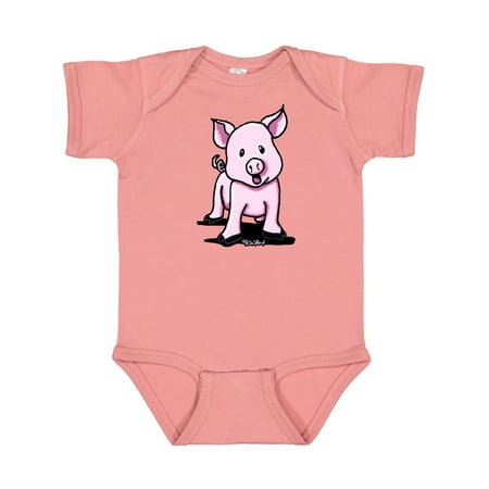 

Inktastic Screaming Piggie Gift Baby Boy or Baby Girl Bodysuit