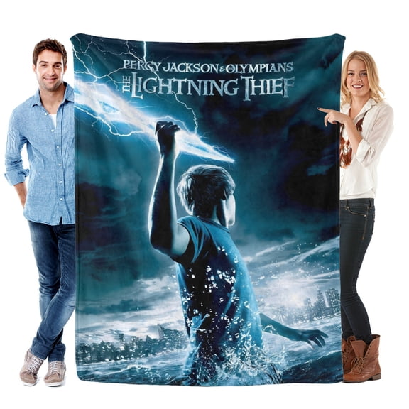 Percy Jackson-Anti-Pilling Flannel Blanket Soft Lightweight Plush Fuzzy Cozy Luxury Blanket for Home and Kitchen Use – Perfect for Kids and Adults