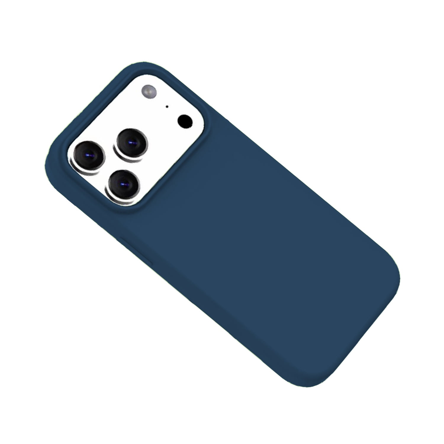Soft-Touch Silicone Case for iPhone 17 Pro Max - Dark Blue