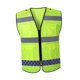 thumbnail image 3 of Chaleco reflectante con cremallera, ropa cómoda, alta visibilidad para correr, senderismo, pasear perros, topógrafo, guardia de , Xl SG, 3 of 8