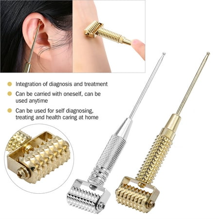 Multifunctional Acupuncture Points Detector Probe Ear Acupoints Spring Needle Massage Roller, Spring Needle,Acupuncture Points (Best Acupuncture Points For Migraines)