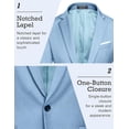 thumbnail image 5 of COOFANDY Men's Slim Fit Casual Blazers Lightweight Sport Coats One Button Suit Jackets, 5 of 6