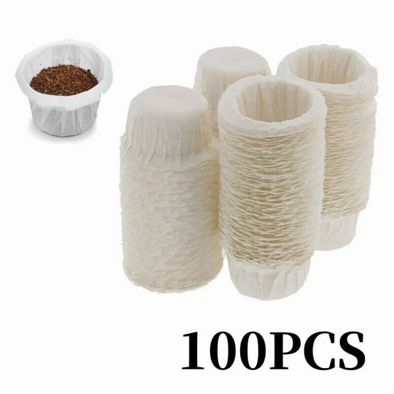 100Pcs Disposable Coffee Paper Filters Count K Cup Filters For Single Serve