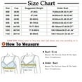 thumbnail image 2 of S LUKKC LUKKC Front Button Bras for Women Plus Size Front Closure Bras Full Coverage No Underwire Bras for Seniors Wireless Front Close Push Up Bra Comfort Support Sleeping Everyday Bras, 2 of 2