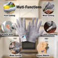 thumbnail image 3 of Guante resistente a cortes, guantes de cocina, guantes de protección de nivel 5 de seguridad de carnicero, guantes resistentes a cortes de seguridad para cocina/exterior/explorar, gris 1 par Adepaton Botas y Guantes, 3 of 5