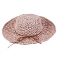 thumbnail image 2 of Dalrosia Womens Sun Hats Wide Brim Summer Beach Hat for Women Foldable Travel Straw Hat UPF50+, 2 of 8