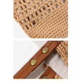 thumbnail image 4 of Firefly hope Bolso de hombro tejido para mujer, bolso de mano y neceser, elegante bolso de playa de verano, 15,7 x 12,59 x 0,78 pulgadas (beige)., 4 of 5