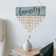 thumbnail image 2 of FAMILY Birthday Board DIY Wooden Calendar with 1 Plaque 1 Rope and 50 Round Discs Colorful Home Wall Decor, 2 of 8