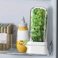 thumbnail image 5 of Contenedor para Guardar Hierbas, Recipiente Antiaplastamiento, Ecológico, para Conservar las Verduras y las Hierbas Frescas, con Depósito de Agua, Color Verde, 5 of 5