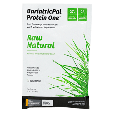 BariatricPal Protein One MultiVitamin & Meal Replacement - Raw Natural (Unflavored) 7 X Single Serving