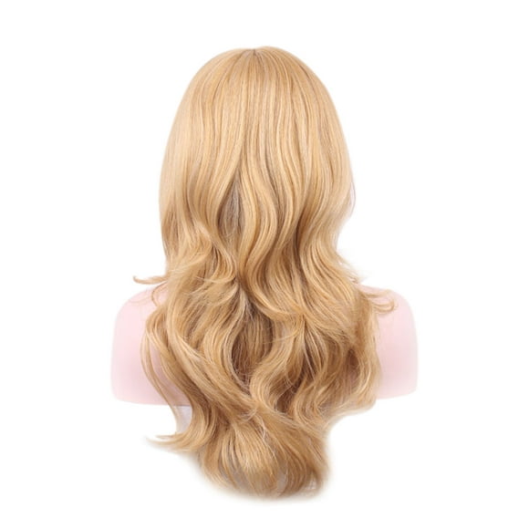 Women Girls Mixed Blonde Wig Long Curly High Temperature Fiber Synthetic Wig Cosplay Hair