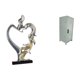 thumbnail image 1 of Estatua de pareja,Figura de pareja besándose,regalo de boda moderno,Estatua de pareja besándose en el aniversario de San Valentín,Contenedor de almacenamiento,Mini armario organizador de, 1 of 8
