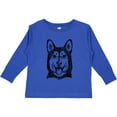 thumbnail image 3 of Inktastic Siberian Husky Sketch Portrait Boys or Girls Long Sleeve Toddler T-Shirt, 3 of 5