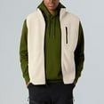 thumbnail image 2 of LWITHSZG Fleece Vest Men Fall Winter Fashion Lightweight Jackets Going Out Casual Outerwear Full Zip up Sleeveless Coats with Zipper Pockets, 2 of 8