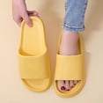 thumbnail image 4 of Xucatan Women's EVA Pillow Slides, Thick Sole Soft Cushion Slippers with Quilted Footbed, Open Toe Comfortable House Sandals, Versatile Indoor Casual Footwear Gift, 4 of 6