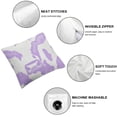 thumbnail image 4 of BANET  Soft Pillow Covers Cute Cow Print Purple Throw Pillow Case, Short Plush Cushion Case Pillowslip for Sofa Couch Bed Chair 22x22in, 4 of 5
