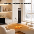 thumbnail image 2 of ATUPEN Space Heater, 1500W Electric Heater Thermostat 12H Timer 90° Oscillation for Home Bedroom Indoor, 2 of 9