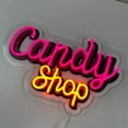 thumbnail image 2 of Handmadetneonsign Sweet Candy Neon Sign, Candy Shop Wall Hanging, Candy Wall Art Decor, Candy Store Wall Decor, 2 of 5