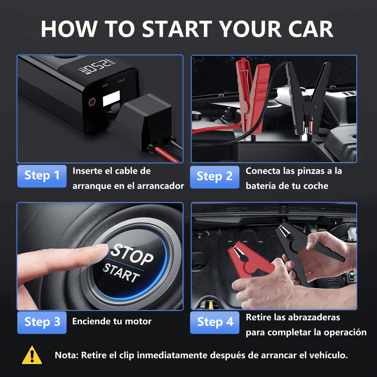 BIUBLE Portable 8000A Car Jump Starter with Air Compressor 150PSl, 12V Battery Pack (ALL Gas/2.64gal Diesel),  Car Battery Jumper Starter, Smart Jump Cables, Digital Display, LED Lights, V