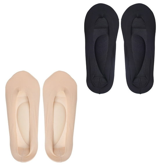 Arch Invisible Socks No Show Women Toe for Miss 2 X Non-slip Polyester Women's Kit with Free Shipping