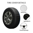 thumbnail image 4 of Kll Blurred Star Snow Christmas Tire Cover,Universal Wheel Tire Cover For Trailer, Rv, Suv, Truck,Camper And Many Vehicle,(17 Inch), 4 of 7