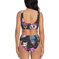 thumbnail image 3 of Daiia Cat Icecream Women's Bikini Set Two Piece Swimsuit High Waisted Bikini Adjustable Straps Bikini Perfect for Beach, Pool, and Summer Vacation-X-Large, 3 of 9