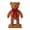 Brown, variant on Rattan Christmas Bear Decor,7.87 Inch Standing Woven Teddy Bear Statue with Red Velvet Bow and Base,Farmhouse Rustic Holiday Decoration for Front Porch Mantel Tabletop Home