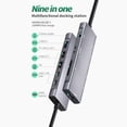 thumbnail image 5 of Estación de acoplamiento PAVEOS 9 en 1 USB C, 1 HDMI 4K, 1 puerto USB 3.0, 2 puertos USB 2.0, 100 W PD, 1 puerto de datos tipo C, puerto auxiliar de 3,5 mm y lector de tarjetas., 5 of 5