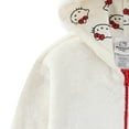 thumbnail image 4 of Hello Kitty Sanrio Zip Up Coral Fleece Hoodie with Ears and Bow (Girls), Sizes 4-14, 4 of 5