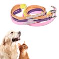 thumbnail image 1 of CBFFDC Cute Pet Leash Sparkling Design Dog Leash Hanging Hook Comfortable Artificial Leather Durable Pet Traction Rope, 1 of 6
