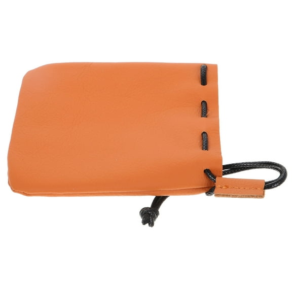 YSNOOWE 1Pack Squeeze Coin Pouch Artificial Leather Coin Pouch Brown Small Coin Wallet For Adults