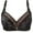 Black, variant on Meichang Lace Bra for Women Wireless Full-Coverage Bras Push Up Bra Full Figure Bra Comfortable Breathable Unpadded Bras Bralette