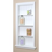 14x36 Recessed Aiden Wall Niche with beadboard back and three shelves
