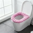 thumbnail image 4 of Solid Color Toilet Seat Cushion | Soft & Warm Comfort for Round & Elongated Toilets | Machine Washable & Non-Slip Design | Hygienic Bathroom Accessory, 4 of 5