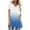 Blue, variant on Ltctricy T Shirts for Women Trendy Short Sleeve V Neck High Low Hem Gradient Flowy Tunic Tops Casual Loose Tee Blouses