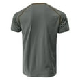 thumbnail image 5 of Mens Shirts Summer Short-sleeved T-shirt Casual Solid Top Short-sleeved Casual Sports Daily Top Blouse, 5 of 5