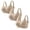 Beige, variant on Wireless Jelly Bras for Women 3 Pack No Underwire Bralettes Bras T Shirt Sleep Everyday Bras Womens Underwear