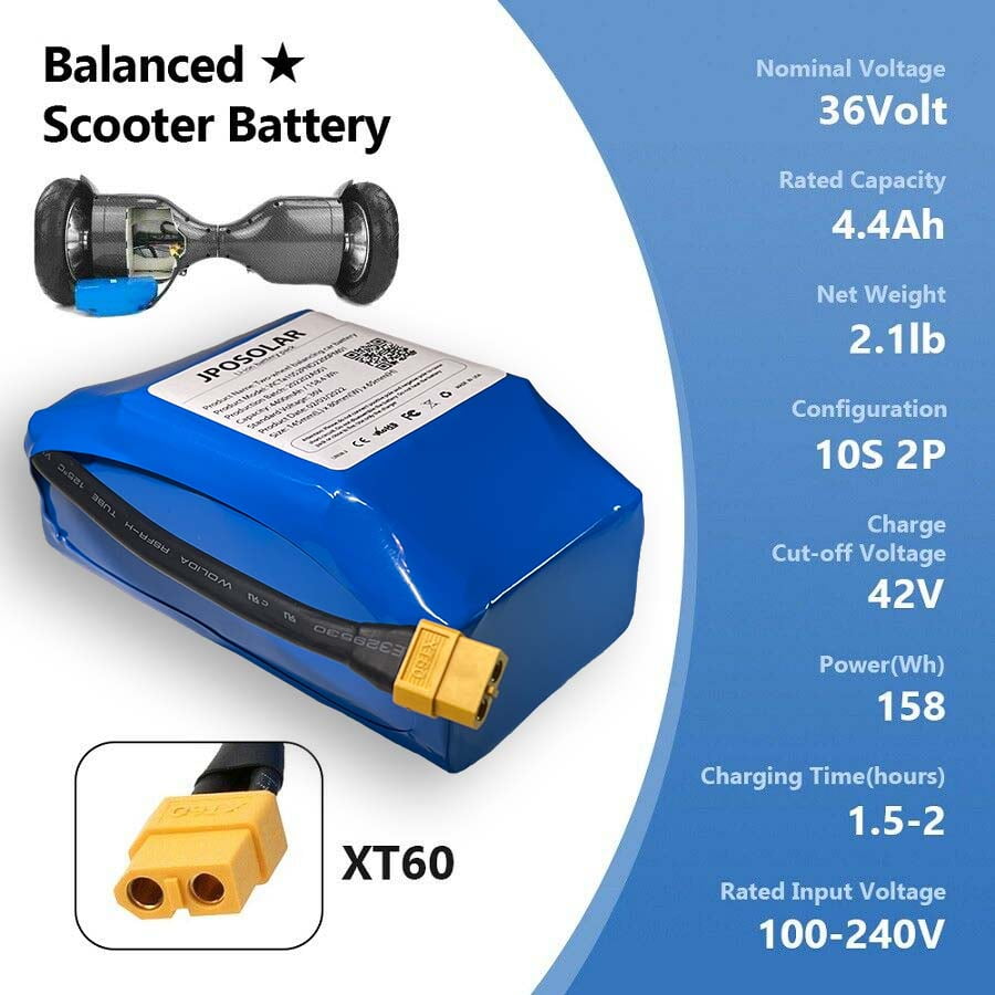 4.4ah 36v Lithium Battery 36 Volt 4400mah Battery for Electric Scooter