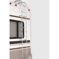 thumbnail image 1 of Surco Rear Door Ladder 502L Non-Slip Tubular; 7 Rungs; 84 Inch Height; Electro-Polished; Silver; Aluminum, 1 of 4